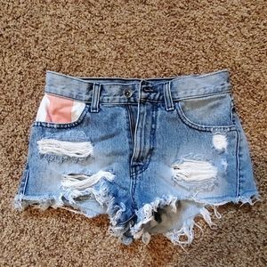 Vans high waisted shorts